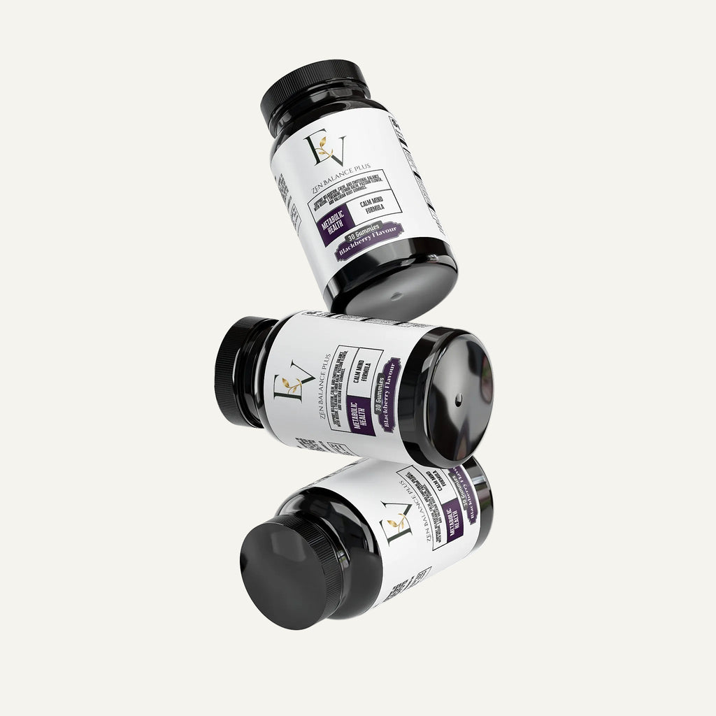 Three bottles of Via Prime gummies on a white background